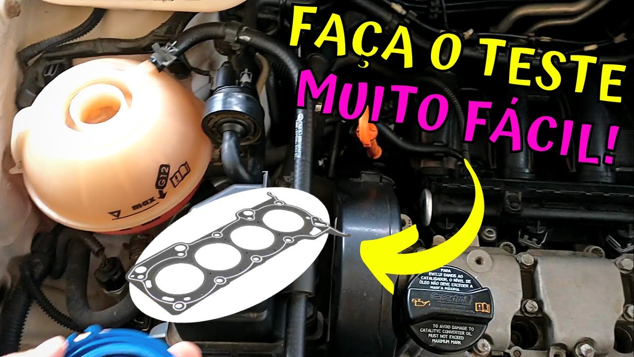 Teste em Casa! SINTOMAS JUNTA de CABEÇOTE QUEIMADA