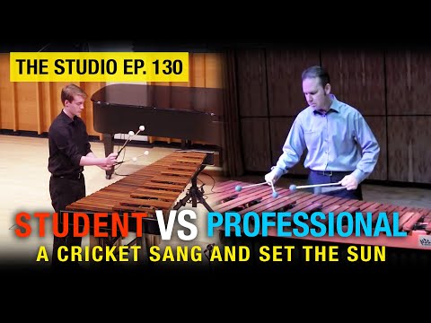 Two Levels Of Percussionist Perform "A CRICKET SANG AND SET THE SUN" ☀️