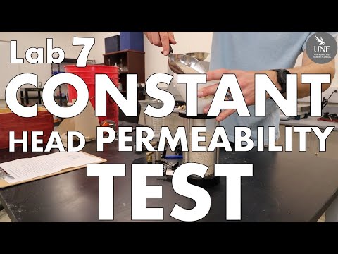 Virtual Geotech Lab # 7: Constant head Permeability Test