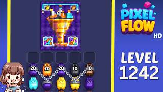 Pixel Flow Level 1242 Solution Walkthrough