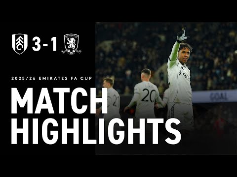 HIGHLIGHTS | Fulham 3-1 Boro | Into the hat for the next round 🎩