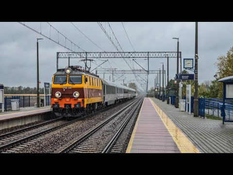 Przelot EP09-046 ze składem IC MEHOFFER przez Lubzine