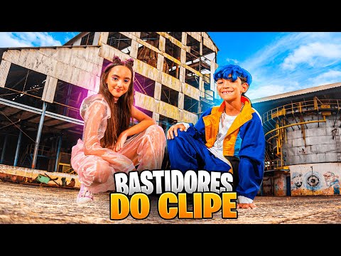 LUCAS E BELINHA NOS BASTIDORES DA GRAVAÇÃO DO CLIPE DA MÚSICA SE JOGOU NO BATIDÃO