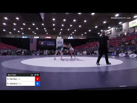 65 Lbs Quarterfinal - Amanda Hendey, Titan Mercury Wrestling Club (TMWC) Vs Rachel Watters, Iowa C