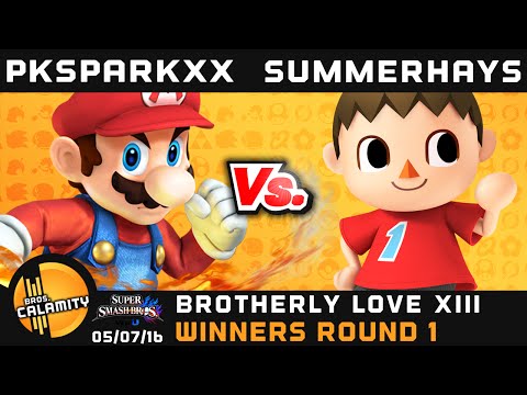 BLXIII | PKSparkxx (Mario, DHD) vs Summerhays (Villager) vs  - Winners Round 1 - Sm4sh Singles