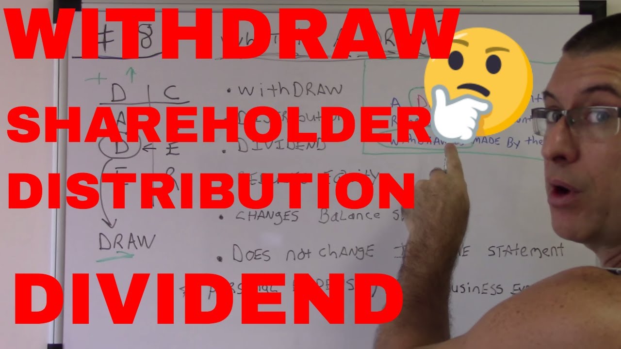Accounting For Beginners #18 / What is a Draw / Withdraw / Distribution / Dividend / Equity