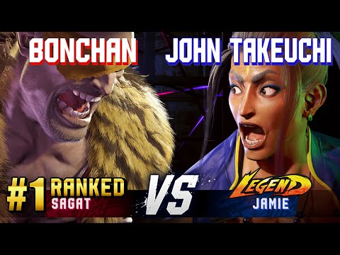 SF6 ▰ BONCHAN (#1 Ranked Sagat) vs JOHN TAKEUCHI (Jamie) ▰ High Level Gameplay