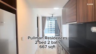 Pullman residences 2 bed 2 bath 667sqft pool view