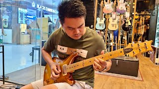 Video thumbnail for PRS Johnny Hiland 10 top - quick tone test (clean and low gain) by Moo Panuwat