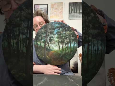 Acrylic on canvas, older work. #acrylicscenery #paintingstyles