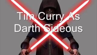 Tim Curry As Darth Sideous From Star Wars The Clone Wars video