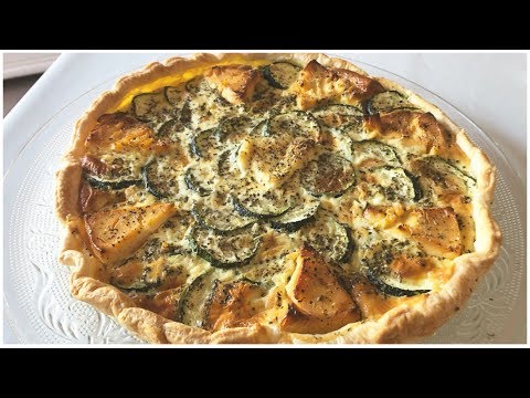 ❥ Quiche estivale courgette & vache qui rit. ( Recette express )