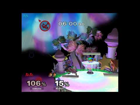 SSBM Slippi Netplay AkuMatt vs Wakkarnc