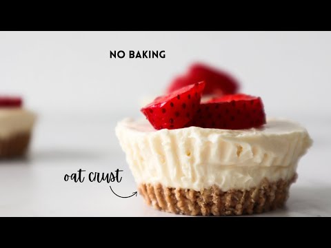 Philadelphia No Bake Cheesecake With Oat Crust | Mini Cheesecake Recipe