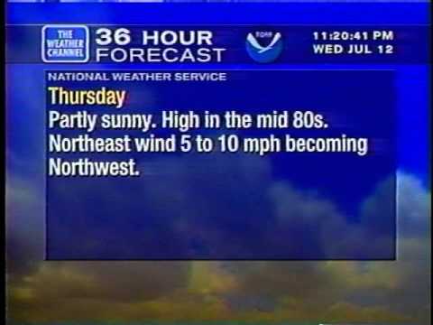 WeatherStar XL - July 12, 2000 From Cincinnati (Pamela)