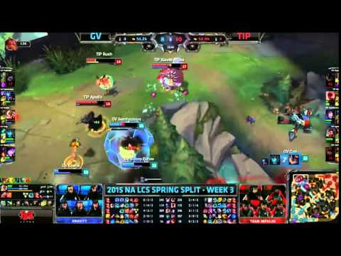 Gravity (Cop Kalista) VS Impulse (Xiaoweixiao Ahri) Highlights - 2015 NA LCS Spring W3D1