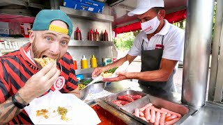 South BRAZILIAN STREET FOOD Tour!! Massive Cheese Gaucho & Hot Dog | Porto Alegre, Brazil