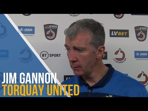 Jim Gannon Post-Match Interview - Torquay United