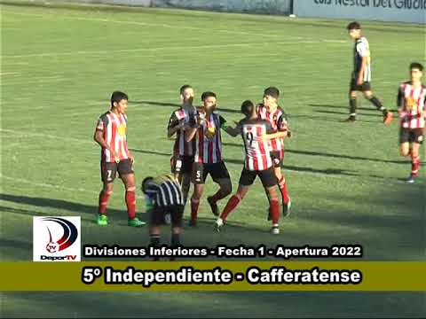 Fútbol Inf.: Independiente vs Cafferatense / Fecha 1 (Apertura) / Liga Interprovincial - 12/03/22
