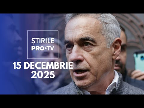Știrile PRO TV - 15 Decembrie 2025 | Călin Georgescu și Horațiu Potra, față în față
