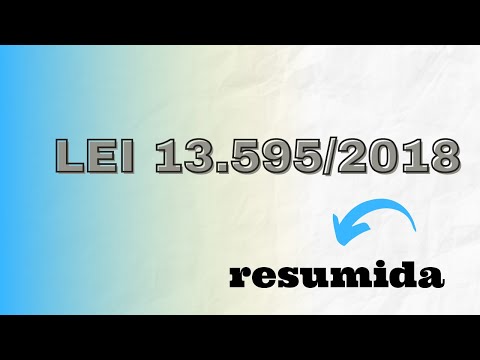 Lei 13.595/2018 - Resumida