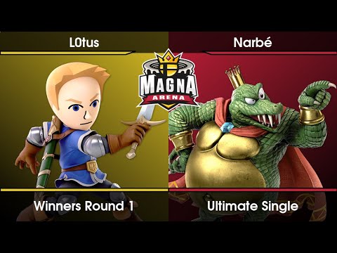 Magna Arena #155 - L0tus (Mii Swordfighter) Vs. Narbé (King K. Rool) SSBU Ultimate Tournament