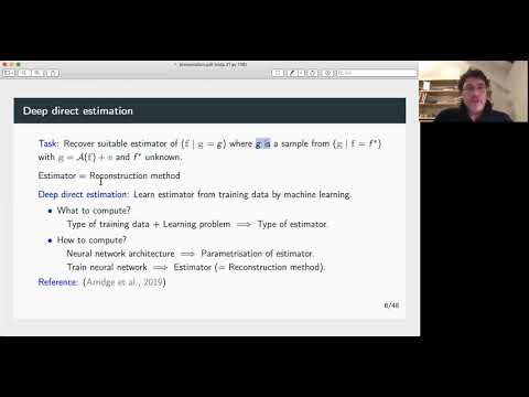 International Zoom Inverse Problems Seminar, Dec 10, 2020,  Ozan Öktem (KTH)