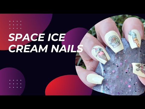 Space Ice Cream / Beetles Gel Polish  / Pretty Fingers By Robin