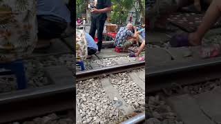 Another day on train street #vietnam #travel #hanoi #solotravel #shorts #trainstreet #trainshorts