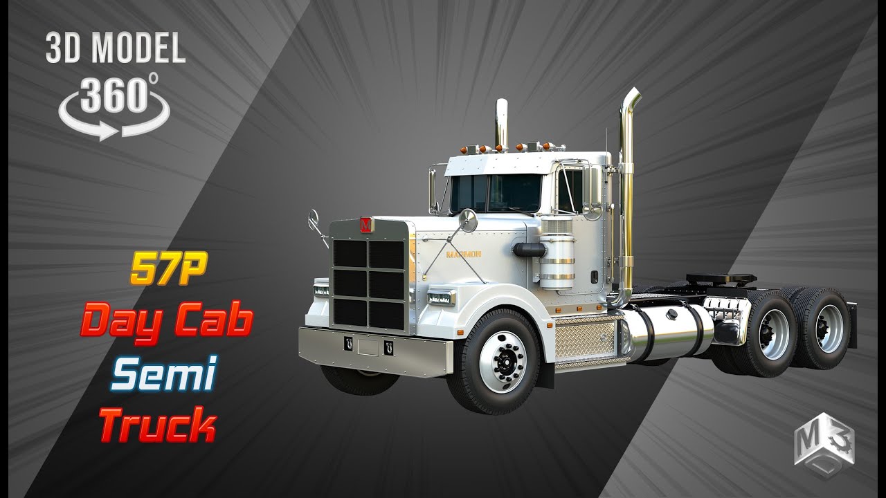 Semi Caminh&atilde;o 57P - Cabine Diurna Modelo 3D