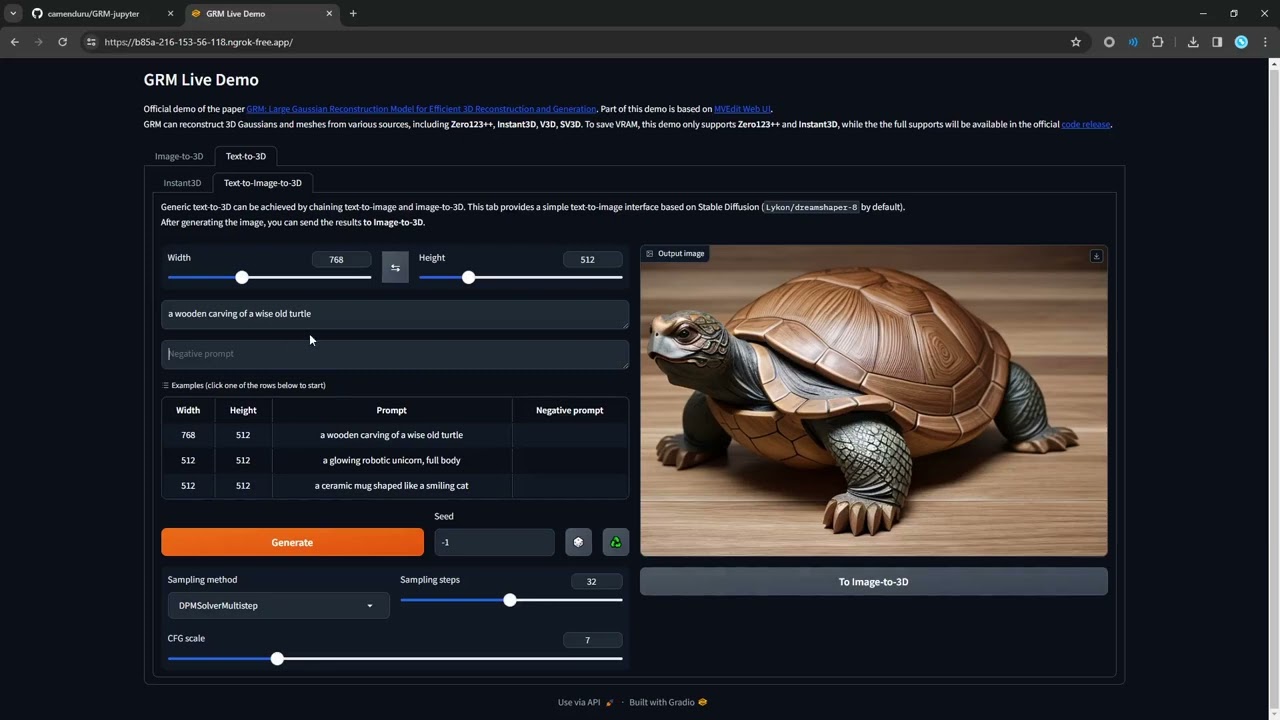 🐉 GRM: Large Gaussian Reconstruction Model for Efficient 3D Generation 🔥 Jupyter Notebook 🥳