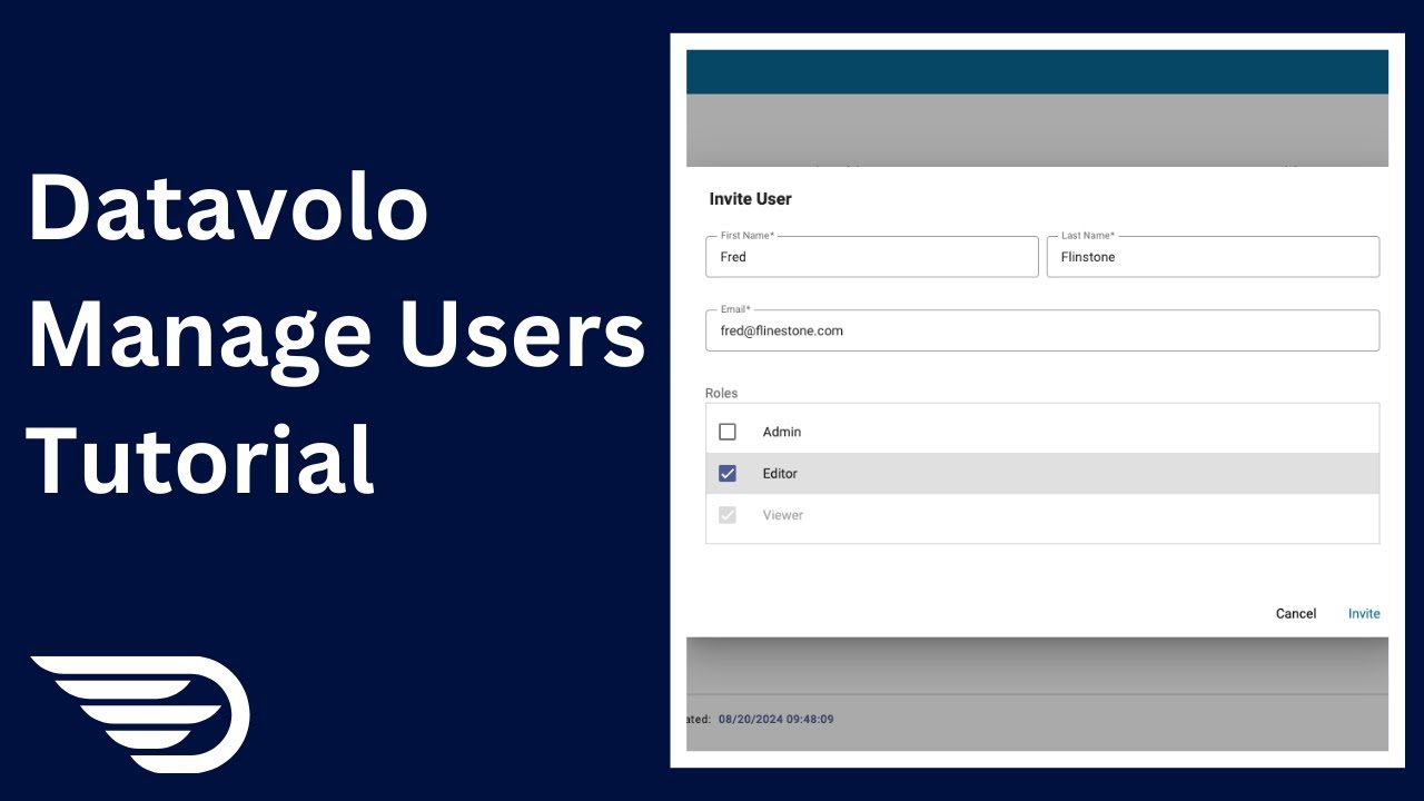 Datavolo Cloud: Managing Users | Datavolo DevCenter | Tutorial