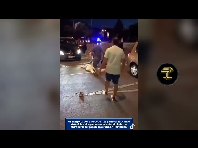 Un magrebí sin carnet atropella a dos personas e intenta huir