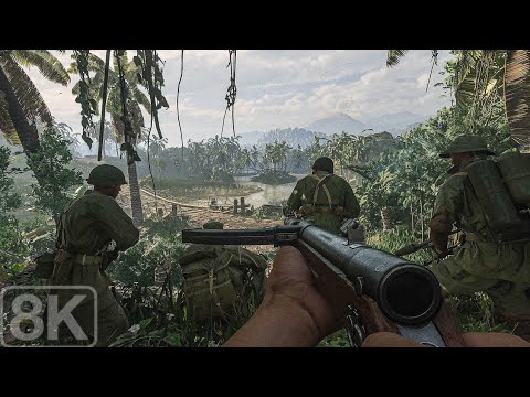 The Pacific War 1943 (Battle of Piva Forks)  Call of Duty Vanguard - 8K