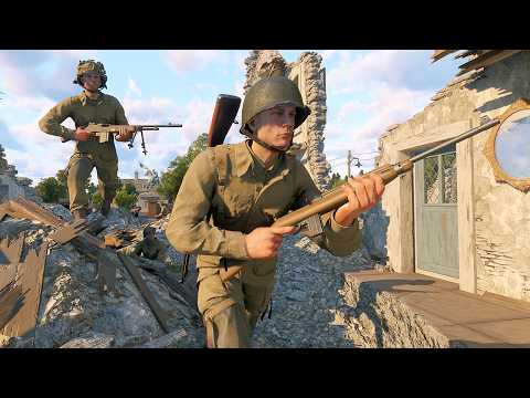 US Army vs Wehrmacht | Enlisted NPC Wars (Invasion of Normandy - Omer)