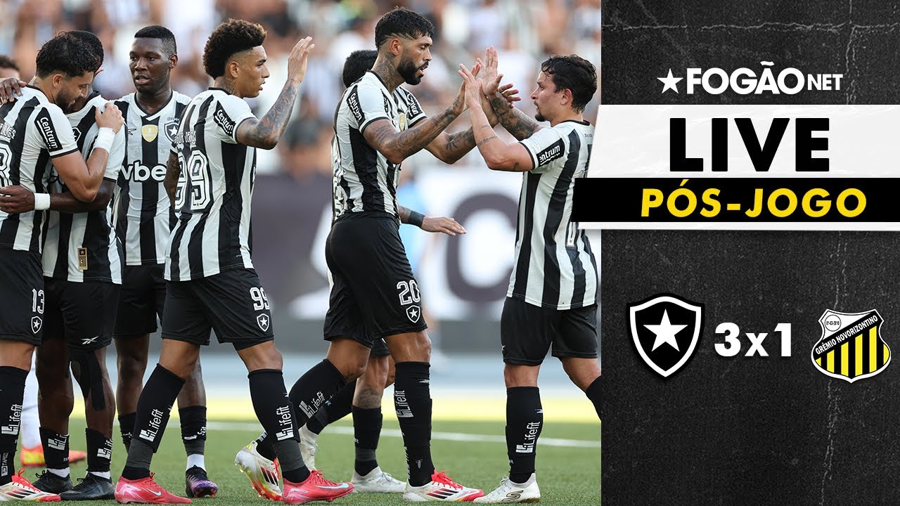 LIVE | Pós-jogo e repercussão da vitória do Botafogo sobre o Novorizontino em amistoso