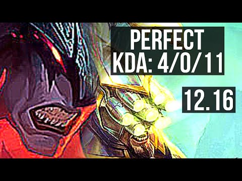 AATROX vs YI (TOP) | 4/0/11, 300+ games, 800K mastery | KR Diamond | 12.16