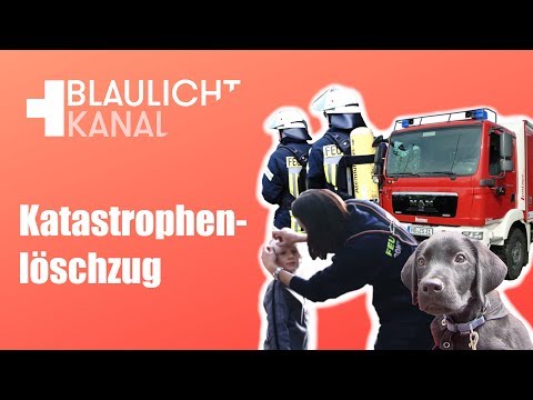 Katastrophenschutzübung: KatS-Löschzüge, Bereitschaft und Rettungshundestaffel!