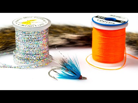 Squirrel, Blue & Silver Fly Tying Pattern - Sea Trout Fishing Fly.