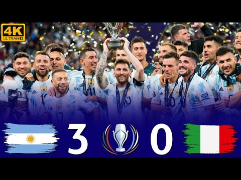 🔥 Argentina vs Italy 3-0 | Finalissima 2022 Highlights 🎥 Epic Match in Stunning 4K ⚽💥