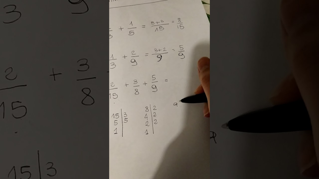 minimo comune multiplo tra frazioni