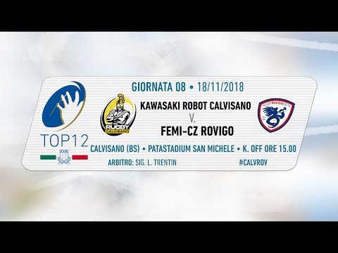 TOP12 2018/19, Giornata 8 - Kawasaki Robot Calvisano v Femi-CZ Rovigo