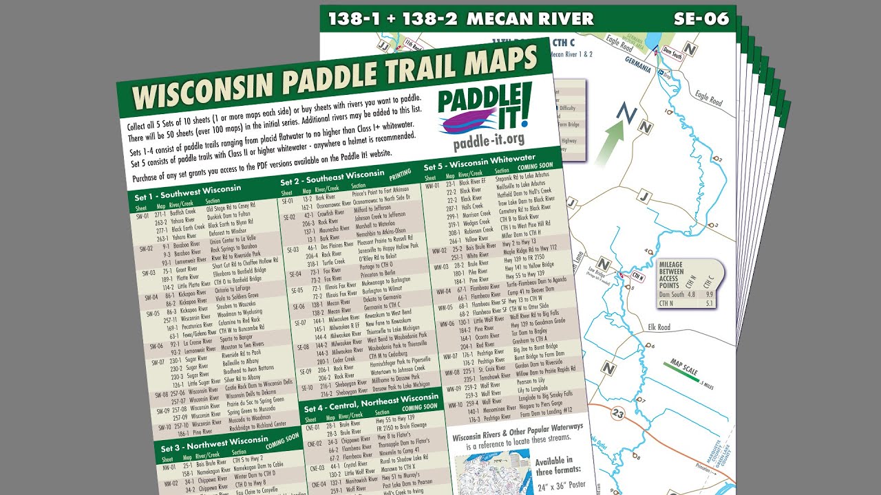 Wisconsin Paddle Trail Maps