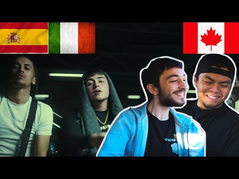 CANADIANS REACT TO ITALIAN/SPANISH DRILL - VALE PAIN - SLIDE feat. SKINNY FLEX [Official Video]