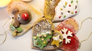 Ozdoby świąteczne z masy solnej- zawieszki świąteczne/ DIY christmas decorations