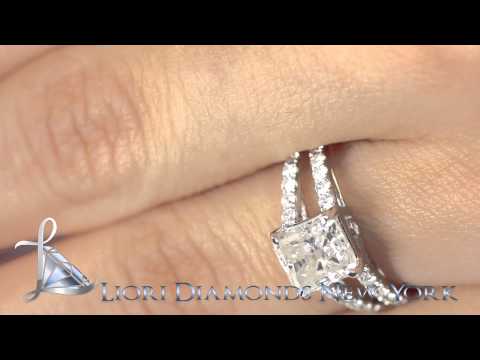 ER-0007 - 2.63 Carat E-I1 Certified Radiant Cut Diamond Engagement Ring 14k White Gold