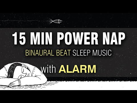 15 Min POWER NAP MUSIC with Alarm for Recharging Deep Power Nap & Focus | Mindfulness Meditation