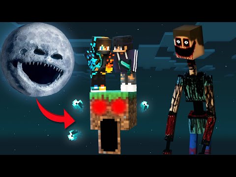 100 Days In Minecraft Scary One Block 😱