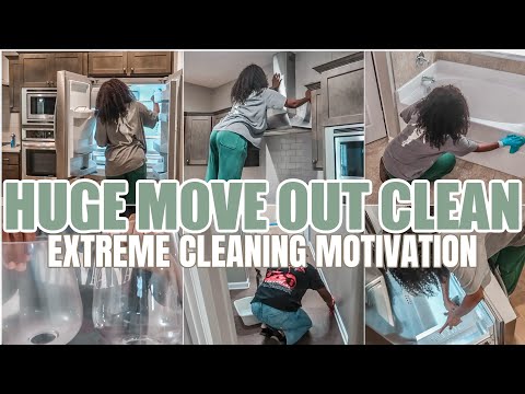 HUGE MOVE OUT CLEAN WITH ME | EXTREME CLEANING MOTIVATION | 2025 MOVE OUT AND CLEAN WITH ME