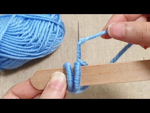 Amazing Flower Craft Ideas with Woolen - Hand Embroidery Amazing Trick - Sewing Hack - Wool Design